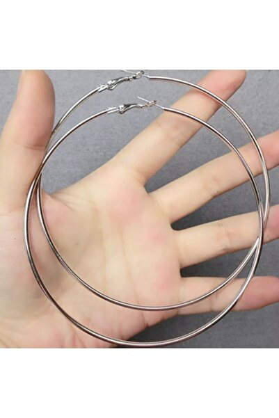 TakıConcept Büyük Halka Kadın Küpe Gümüş