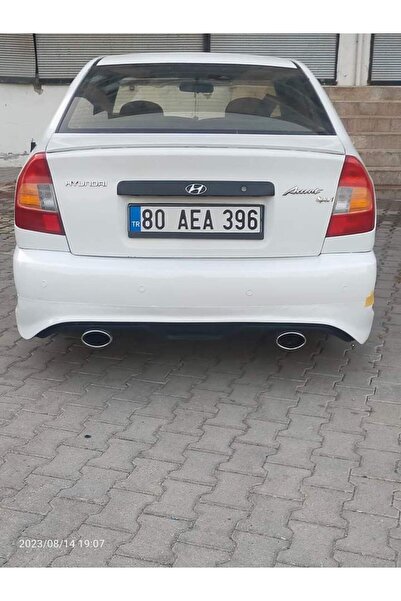 Hyundai Accent Milenyum Arka Tampon Eki Boyasız Siyah