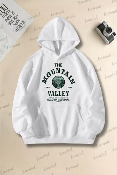 Evomind Unisex Φούτερ για ενήλικες και παιδιά Oversize - The Mountain Printed