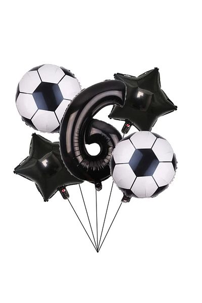 DÜVENCİ TİCARET Age Balloon Set - Black Number Folly