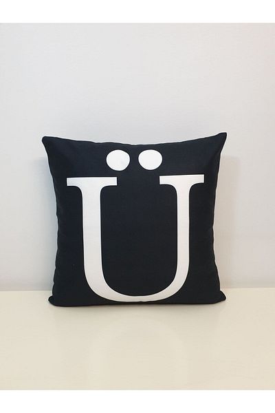 KIRLENT EV (u) Husă de pernă cu literă