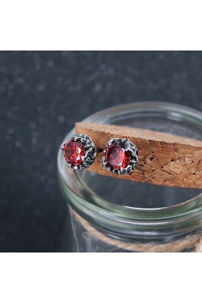 Viking Stainless and Non-Tarnish Zircon Stone Vintage Unisex Earrings - 316L ...