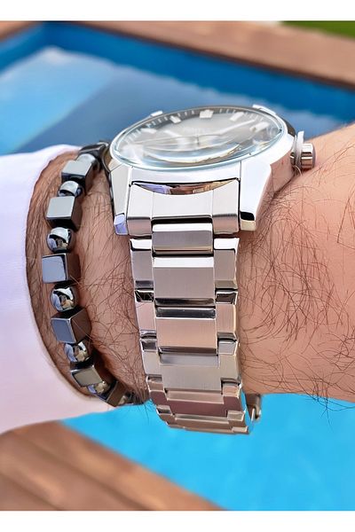 Ferrucci Ferruci Brand Metalic Color Steel Cord Men's Wristwatch - Bracelet