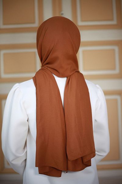 Mode Scarf Βαμβακερό σάλι Jazz Tan