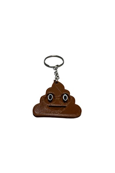 Tesseract Poop Emoji Keychain