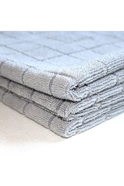 Mikrotex Microfiber Floor Cloth Gray 12 Pieces