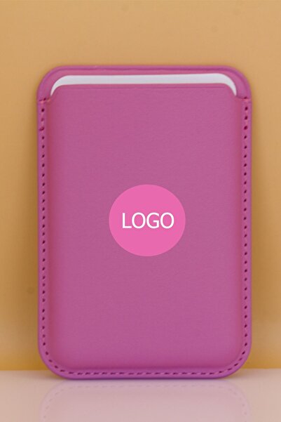 meltobe Iphone 12/13/14/15 Seri Uyumlu Magsafe Cüzdan Kartlık Koyu Pembe