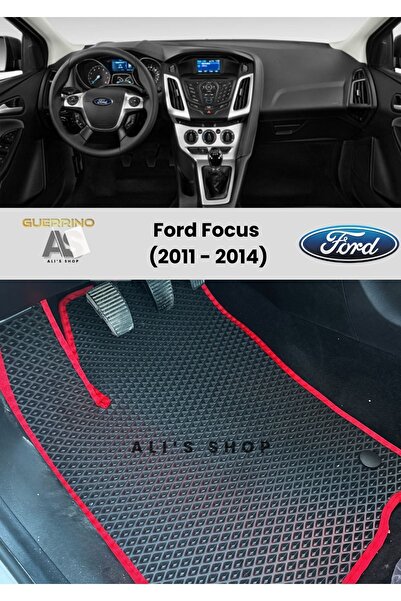 Alis Shop FORD FOCUS 2011-2014 ARASI ARACA ÖZEL YENİ NESİL EVA MAT OTO PASPAS HAVUZLU EVA ARABA PASPASI