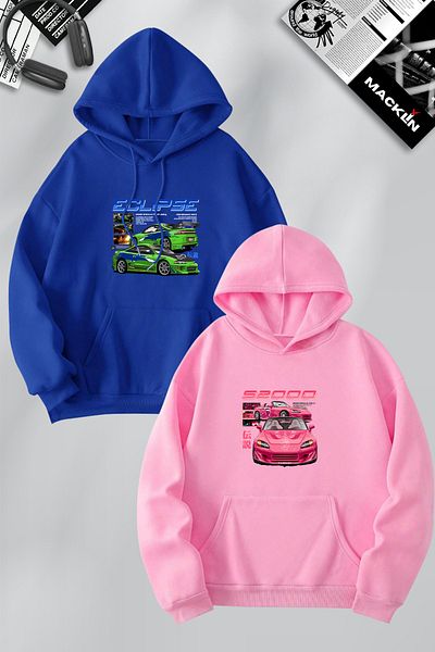 macklin Eclipse Suki Couple Combination - Fast and Furious Hooded Φούτερ Σετ 2 τεμαχίων