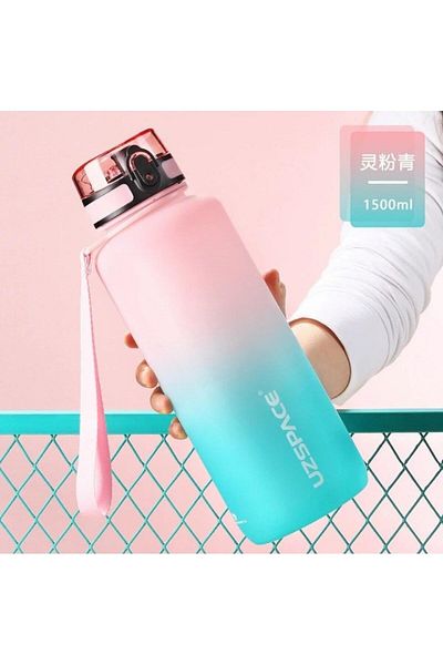 Uzspace Tritan Flask 1500ml - Pink Cyan, Model 3056-4