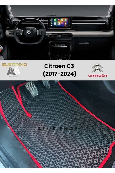 Alis Shop Citroen-c3 Için 2017-2024 Arası Araca Özel Yeni Nesil Eva Mat Oto Paspas Havuzlu Eva Araba Paspası