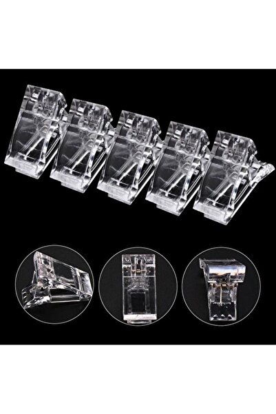 BİYUTREND 5 Adet Polygel Tırnak Mandalı Polijel Klipsi Poly Gel Tips Tutucu-t...