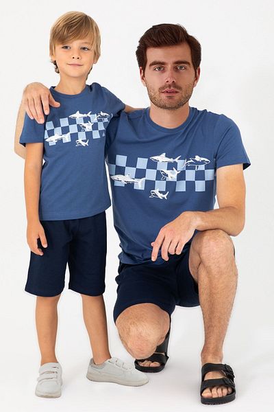Rolypoly Το αγορίστικο κοστούμι βερμούδας Blue Whale Navy Blue