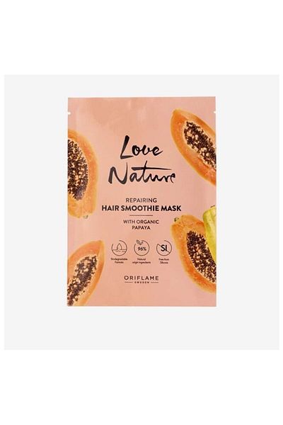 Oriflame قناع إصلاح الشعر التالف بالبابايا العضوي من Love Nature