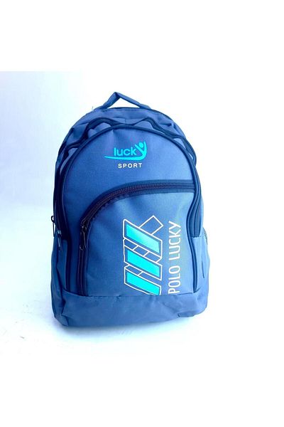 LUCKY BAG Γκρι Ποιότητα Νεανική Σχολική Τσάντα Γυμνασίου Δημοτικού Σχολείου Καθημερινή Τσάντα