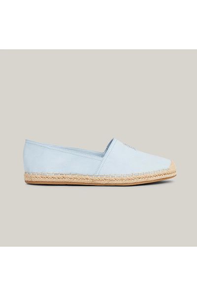 Tommy Hilfiger Women's Blue Espadrille - Embroidered Flat Design