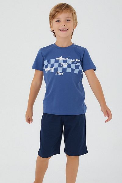 Rolypoly Το αγορίστικο κοστούμι βερμούδας Blue Whale Navy Blue
