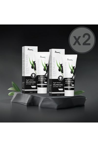 Homm Bitkisel Homm Black Carbon Paste - 2 Pieces Herbal External Paste