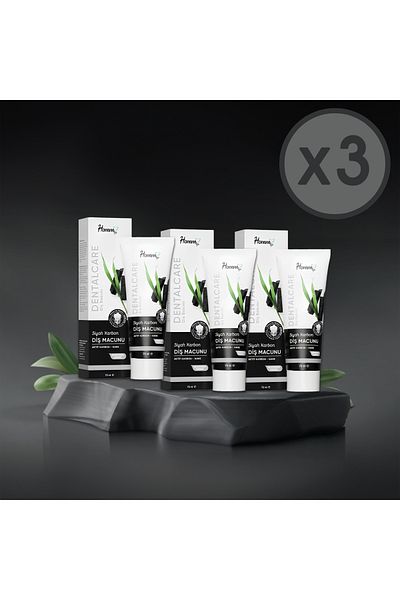Homm Bitkisel Homm Black Carbon Herbal Paste - 3 Pieces
