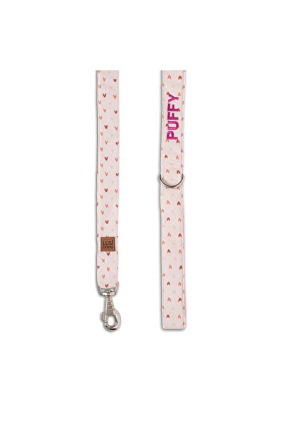 Lusi Doog Kişiye Özel Köpek Gezdirme Kayışı İsimli Köpek Gezdirme Tasması Desenli