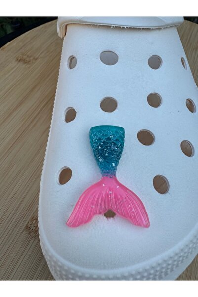 Crocs Denizkızı Kuyruğu Terlik Süsü Üç Boyutlu/Denizkızı Kuyruklu 3D Crocs Ch...