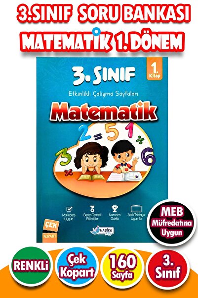 Harika Kitap 3.Sınıf Matematik 1.Dönem - Etkinlikli Çalışma ve Soru Bankası K...