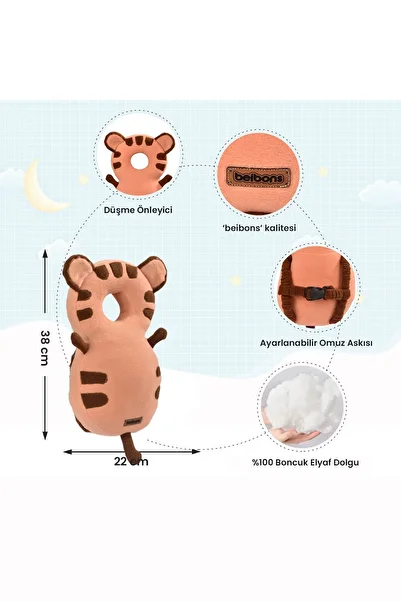Beibons Angel Wing for Baby - First Step Safety Pillow and Neck Cushion Tiger