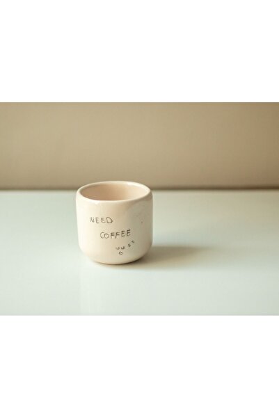fleurdecansu El Yapımı Seramik Kahvesi Fincanı, Seramik Need Coffee Mug, Kupa...