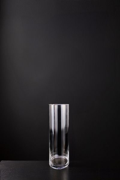 Digithome 10X30 cm Glass Decorative Cylinder Vase - Ln.Ksu.010.00.000 C1-1-288