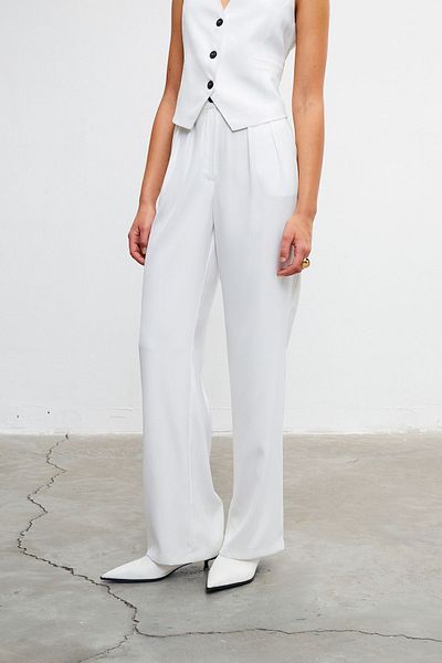 VATKALI Gerade geschnittene Bundfaltenhose