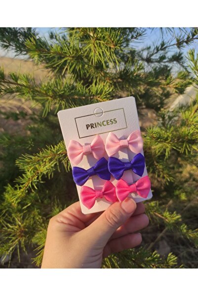 MutluBiDünya Lily Kız Bebek Çocuk 3 Çift Klipsli Mini Toka