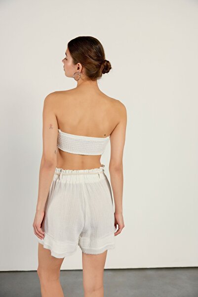 VATKALI Muslin Bustier Ecru