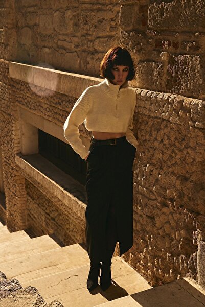 VATKALI Rozparkovaná midi sukně