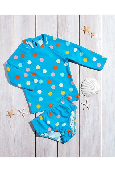 Tuğba Kuğu UV Protection Long Sleeve Swimsuit for Baby Girl - Summer Vibe