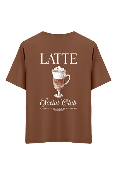 Mounte Bianca Unisex Latte - Μπλουζάκι Oversize
