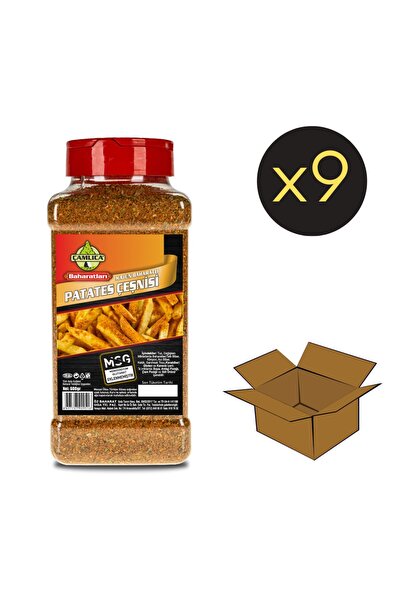 Çamlıca Baharat Kajun Baharatlı Patates Çeşnisi Pet - 600 Gr. 9'lu Avantaj Koli