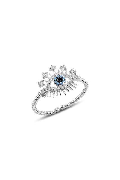 Söğütlü Silver Gümüş Ayarlamalı Göz Modeli Yüzük Sgtl10108rodaj