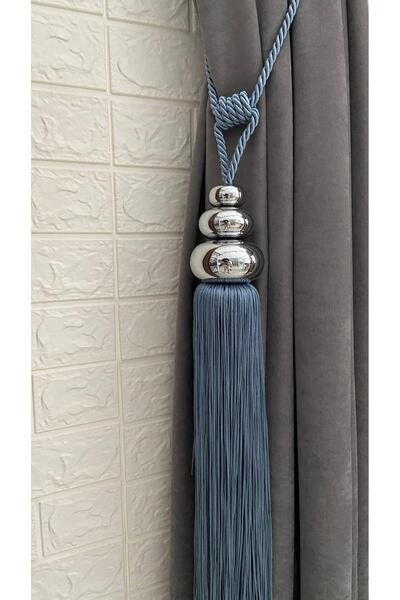 Helezoni Metal Floor 3 - Brașoletă cu ciucuri și cornice pentru legături de perdea Takmatik - 1 buc.