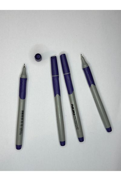 Noki 0.4 Mm Purple Fineliner Felt Tip Pen - 10 Pieces