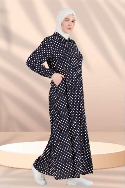 NESAFET Plus Size Crispy Patterned Panties Testeur Dress