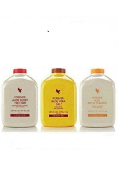 Forever Aloe Vera Gel 3'lü Paket 3'ü Birlikte Aloe Vera Lezzeti