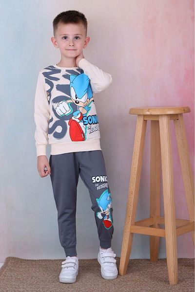 LİLLYPİCCA Sonic The Hedgehog Character Sweatshirt and Sweatpants Set