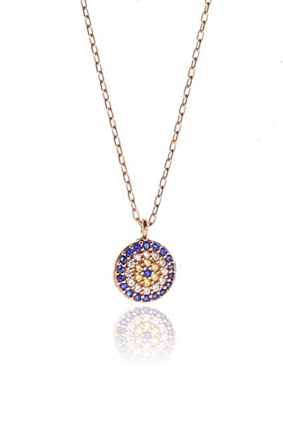 Söğütlü Silver Kadın Gümüş Nazar Kolye SGTL9136