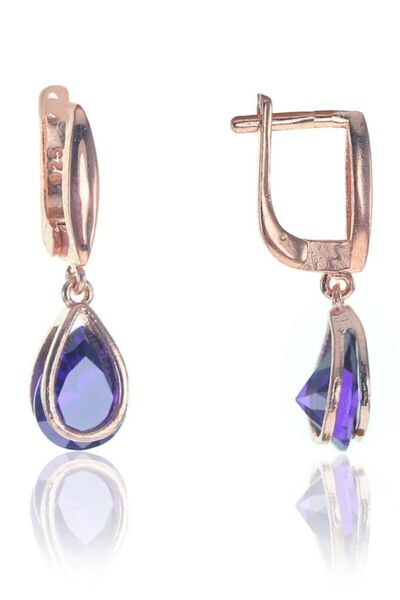 Söğütlü Silver Kadın Geometrik Damla Küpe SGTL8193