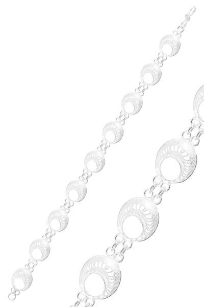 Söğütlü Silver Gümüş Telkari Bileklik Sgtl10664