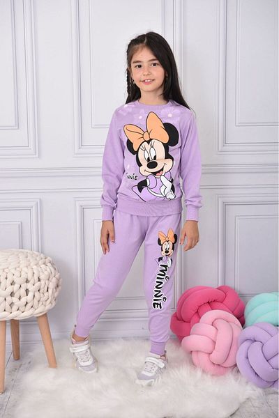 LİLLYPİCCA GIRL MINNIE MAUSE PATTERNED TWO THREAD COTTON 2-Piece COMBINATION SUIT