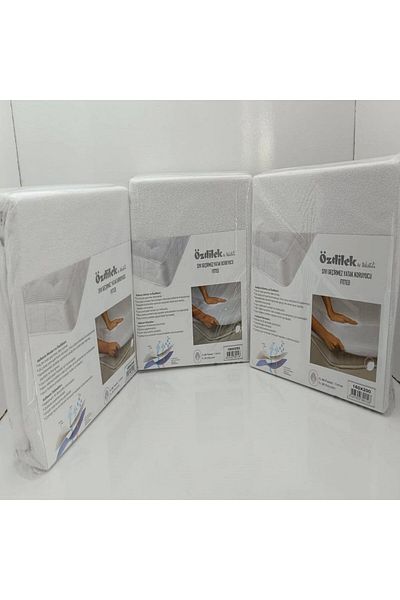 Özdilek White Double Fitted Liquid Proof Mattress Protector Mattress 160X200