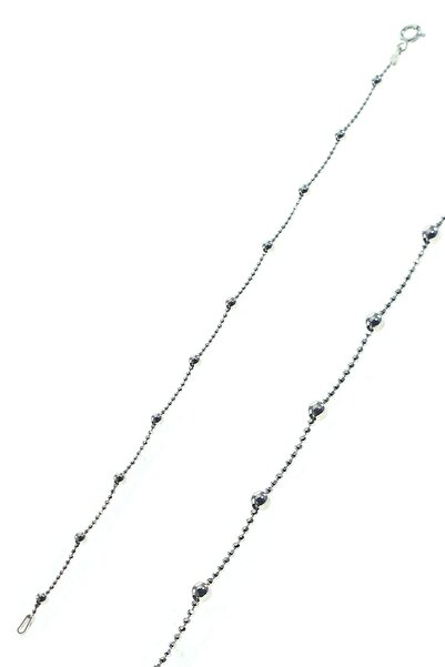Söğütlü Silver Kadın Gümüş Renk Gümüş İtalyan Top Toplu Bileklik SGTL8622