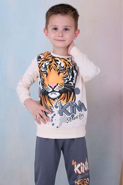 LİLLYPİCCA Tiger Character Sweatshirt and Sweatpants Set
