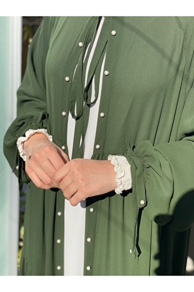 NAKŞİDİL Khaki Kimono Set - Set of Two